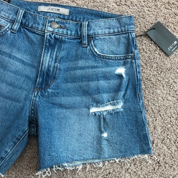 Joe’s Mid Rise Denim Cut Off Short Medium Wash Womens 26 - Picture 3 of 11